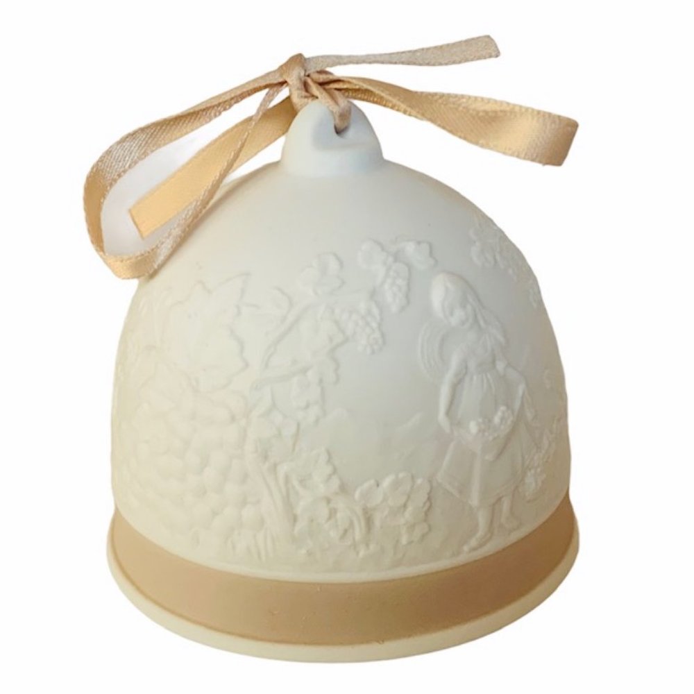 Lladro Nao Christmas Bell ornament Grapes Spain